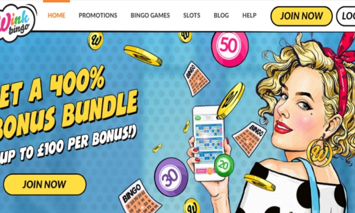 Wink Bingo - Wink Bingo es un sitio web dedicado a los casinos. Captura de pantalla