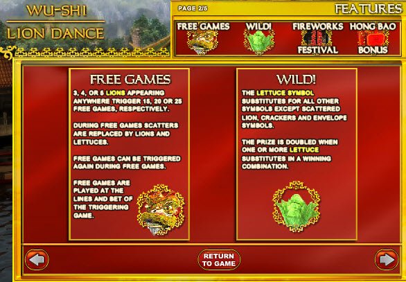 Wu-Shi-LÃ¶wentanz-Slot Screenshot