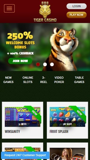 888 Tiger Casino screenshot