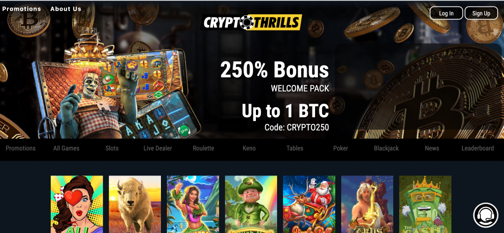 Crypto Thrills Casino screenshot