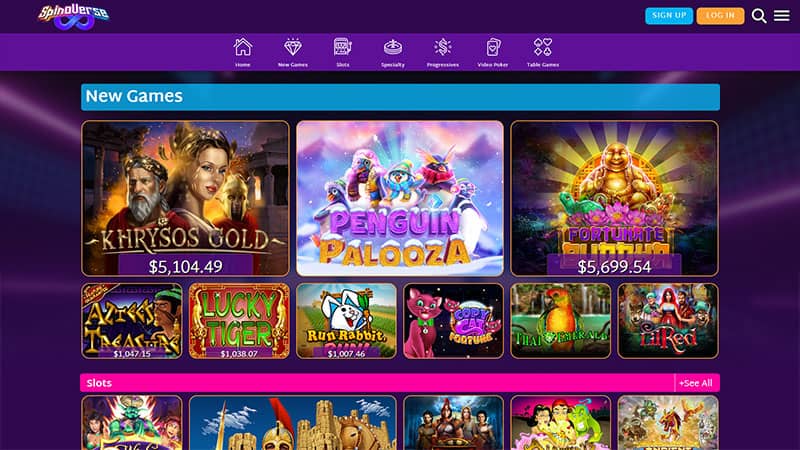 SpinoVerse Casino screenshot