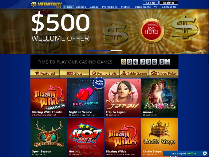 Win A Day Casino screenshot